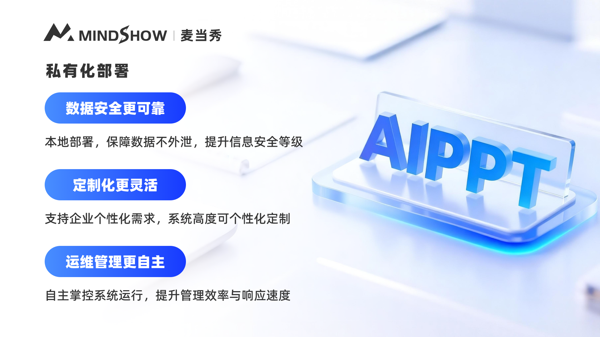 麦当秀 MindShow AIPPT AI一键生成PPT